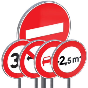 Panneaux d'interdiction